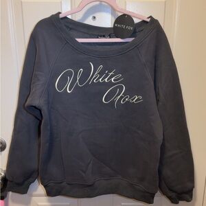 White Fox Gray Sweatshirt